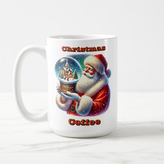 Der Weihnachtsmann im Winter zum Feiern Kaffeetasse (Links)