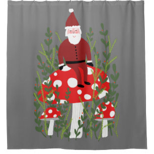 Der Weihnachtsmann im Zauberhaften Pilz Duschvorhang