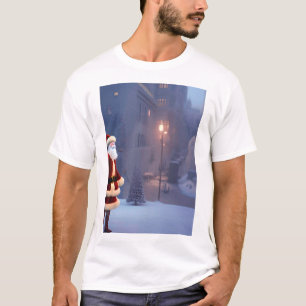 Der Weihnachtsmann in der Stadt. T-Shirt