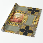 Der Weihnachtsmann in der Winternacht Geschenkpapier (Ungerollt)