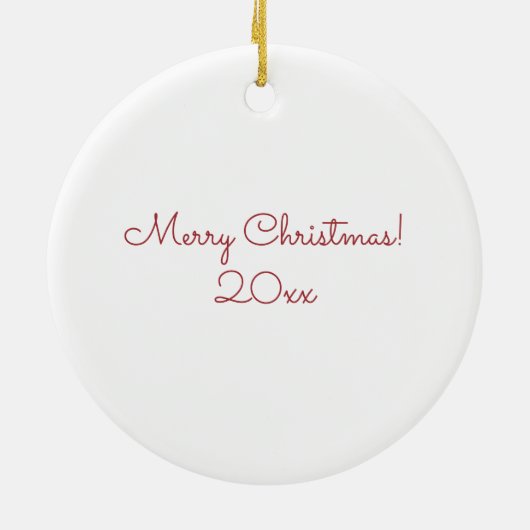 Der Weihnachtsmann in einem alten Go-Kart Keramik Ornament (Hinten)