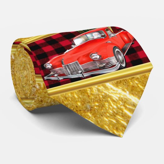 Der Weihnachtsmann in einem alten Oldtimer-Oldtime Krawatte (Gerollt)