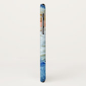 Der Weihnachtsmann in einem blauen Anzug Case-Mate iPhone Hülle (Hinten/Links)