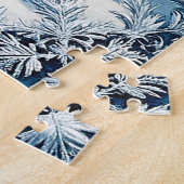 Der Weihnachtsmann in einem zauberhaften Schneewal Puzzle (Seite)