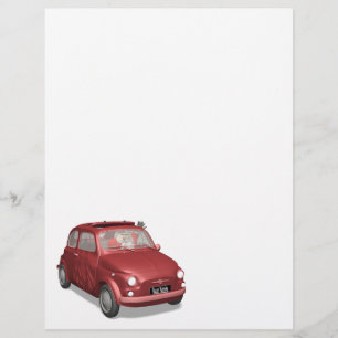 Der Weihnachtsmann in Fiat 500