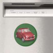 Der Weihnachtsmann in Fiat 500 Magnet (In Situ (Geschirrspüler))