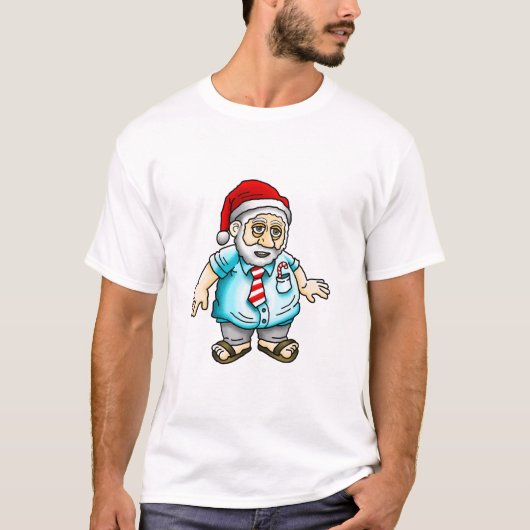 Der Weihnachtsmann in Sandalen T-Shirt (Vorderseite)