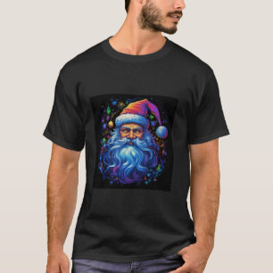 Der Weihnachtsmann in Schattierungen mit blauen Bä T-Shirt