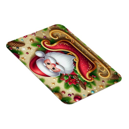 Der Weihnachtsmann in Sleigh Magnet (Rechte Seite)