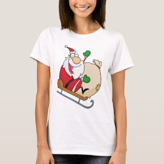 Der Weihnachtsmann in Sleigh T-Shirt