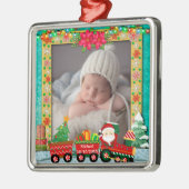 Der Weihnachtsmann in Zürich, Weihnachten und Feie Ornament Aus Metall (Links)