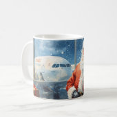 Der Weihnachtsmann ist am Flughafen Kaffeetasse (Vorderseite Links)