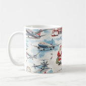 Der Weihnachtsmann ist am Flughafen Kaffeetasse (Links)