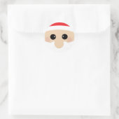 Der Weihnachtsmann ist am Funny Runder Aufkleber (Tasche)