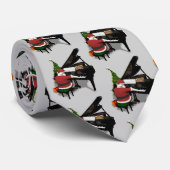 Der Weihnachtsmann ist ein großartiger Pianist Krawatte (Gerollt)