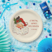Der Weihnachtsmann ist ein Vintages Design Pappteller (Party)