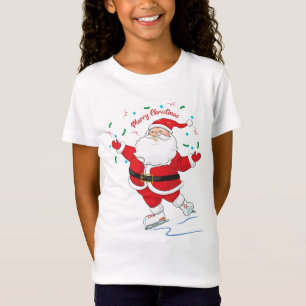 Der Weihnachtsmann ist eine eisgekühlte Skaten. T-Shirt