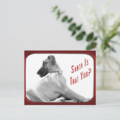 Der Weihnachtsmann ist für dich Feiertagspostkarte (Stehend Vorderseite)