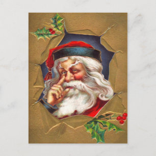 Der Weihnachtsmann ist hier! Feiertagspostkarte