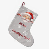 Der Weihnachtsmann ist hier Individuelle Name und Großer Weihnachtsstrumpf (Vorderansicht (hängend))