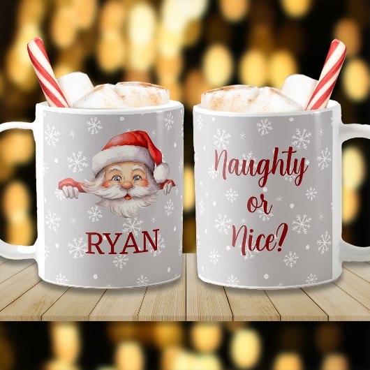 Der Weihnachtsmann ist hier Individuelle Name und  Kaffeetasse