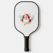 Der Weihnachtsmann ist hier.... Überraschungsknopf Pickleball Schläger (Vorderseite)