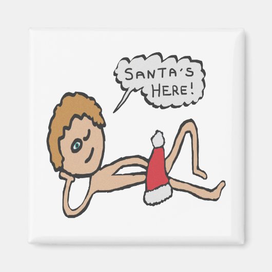 Der Weihnachtsmann ist hier Weihnachten Spaß Magnet (Vorne)