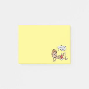 Der Weihnachtsmann ist hier Weihnachten Spaß Post-it Klebezettel