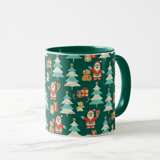Der Weihnachtsmann ist hier Weihnachtsfeier Tasse (VorderseiteRechts)