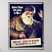 Der Weihnachtsmann ist in den Krieg gegangen Poster (Vorne)