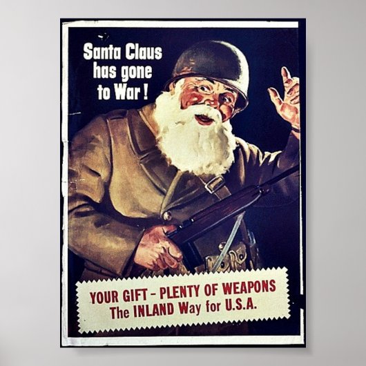 Der Weihnachtsmann ist in den Krieg gegangen Poster (Vorne)