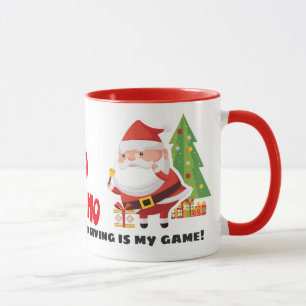 Der Weihnachtsmann ist mein Name und mein Spiel Tasse