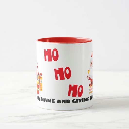 Der Weihnachtsmann ist mein Name und mein Spiel Tasse (Zentrum)