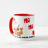 Der Weihnachtsmann ist mein Name und mein Spiel Tasse (Vorderseite Links)