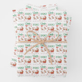 Der Weihnachtsmann ist stolz auf Sie, Papierblätte Geschenkpapier Set (Beispiel)