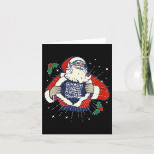 Der Weihnachtsmann ist Trump-Fan-Code Qr Trump-Tan Karte