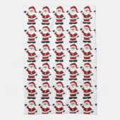 Der Weihnachtsmann ist unterwegs Geschirrtuch (Vertikal)