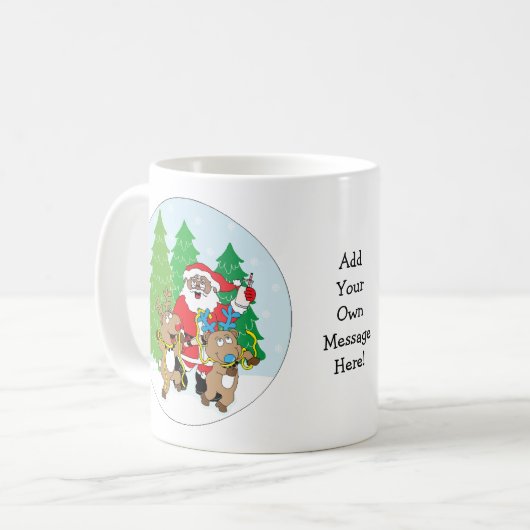 Der Weihnachtsmann Kaffeetasse (Vorderseite Links)