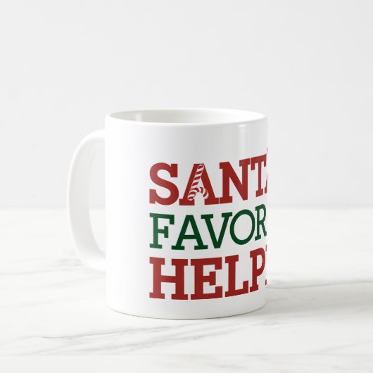 Der Weihnachtsmann Kaffeetasse (Vorderseite Links)