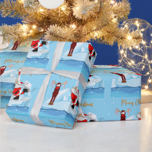 Der Weihnachtsmann kann an Blauen Weihnachten nich Geschenkpapier