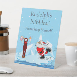 Der Weihnachtsmann kann Weihnachts-Party nicht Ska Sockelschild