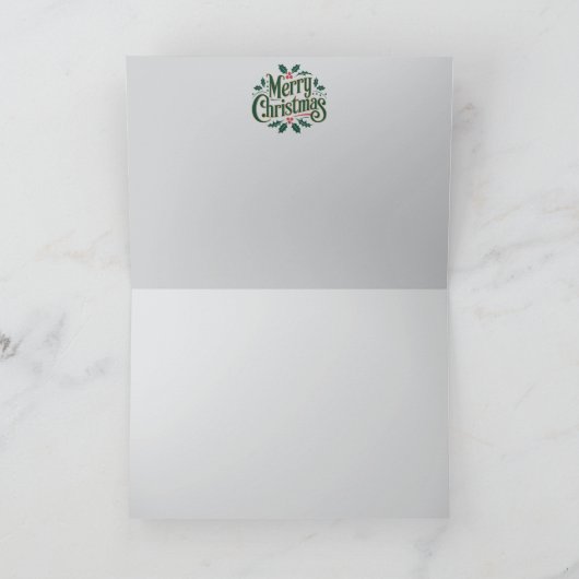 Der Weihnachtsmann Karte (Innenseite)