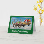 Der Weihnachtsmann Karte (Gelbe Blume)