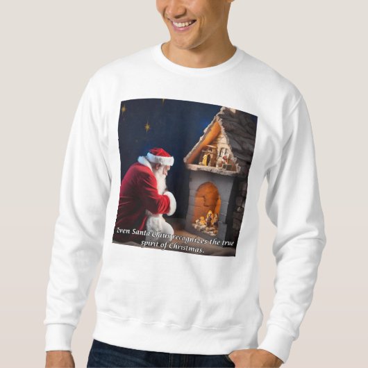 Der Weihnachtsmann kennt die wahre Bedeutung von W Sweatshirt (Vorderseite)
