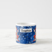 Der Weihnachtsmann kids Cup Kindername Kakao Espressotasse (Vorderseite)