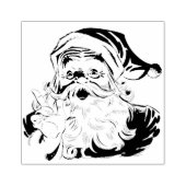Der Weihnachtsmann kommt auf den großen Platz Gummistempel (Prägung)