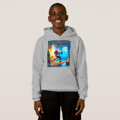 Der Weihnachtsmann kommt aus dem Schornstein! Hoodie (Vorne ganz)