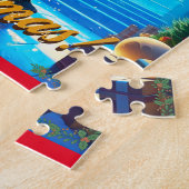 Der Weihnachtsmann kommt aus dem Schornstein! Puzzle (Seite)