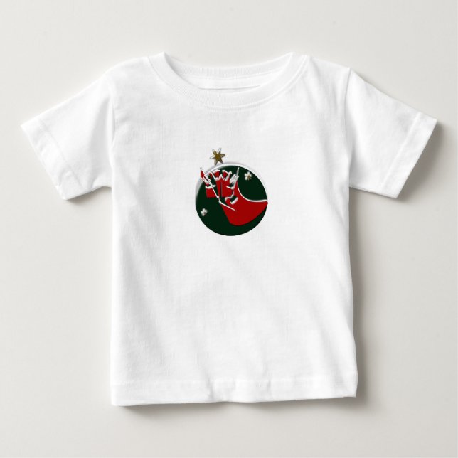 Der Weihnachtsmann kommt Baby T-shirt (Vorderseite)
