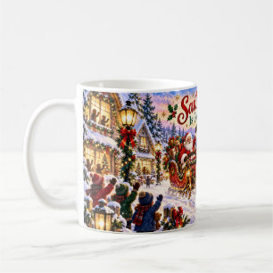 Der Weihnachtsmann kommt in die Stadt Kaffeetasse